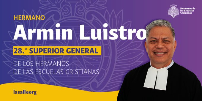 Un breve repaso a la vida del Hermano Armin Luistro, nuevo Superior General de La Salle