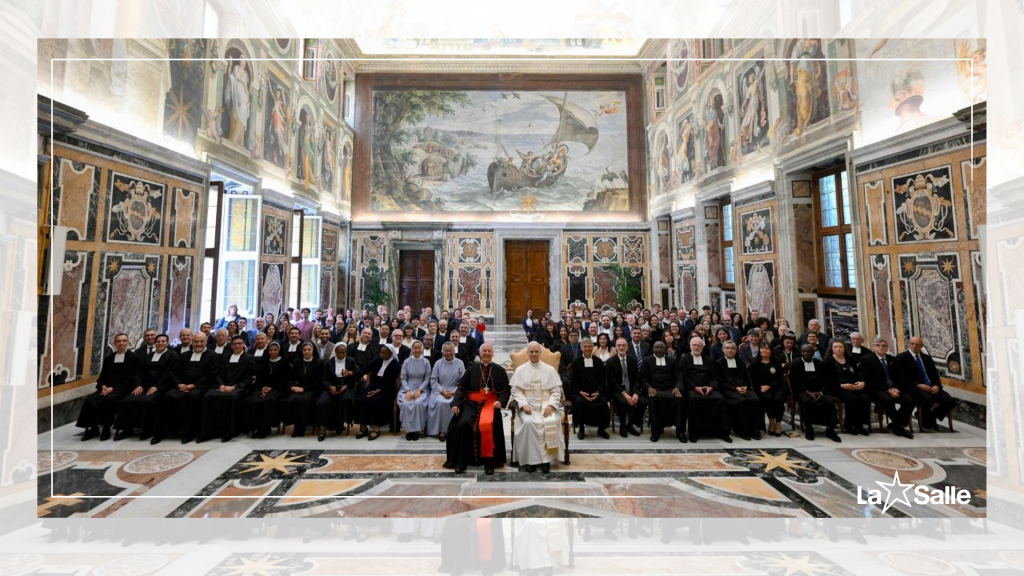 El Papa León XIV a los lasalianos: “Evangelizar educando y educar evangelizando”